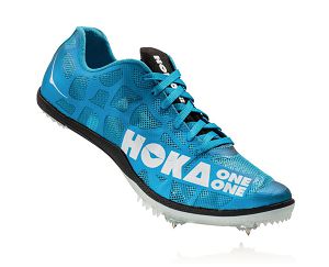 Hoka One One Rocket MD Mens Spikes Cyan/White | AU-6293087